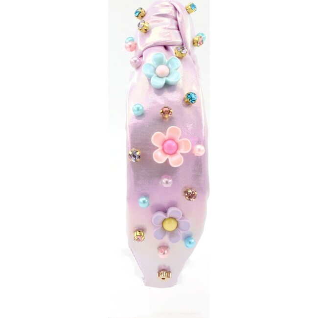 Purple Shimmer Flower Headband
