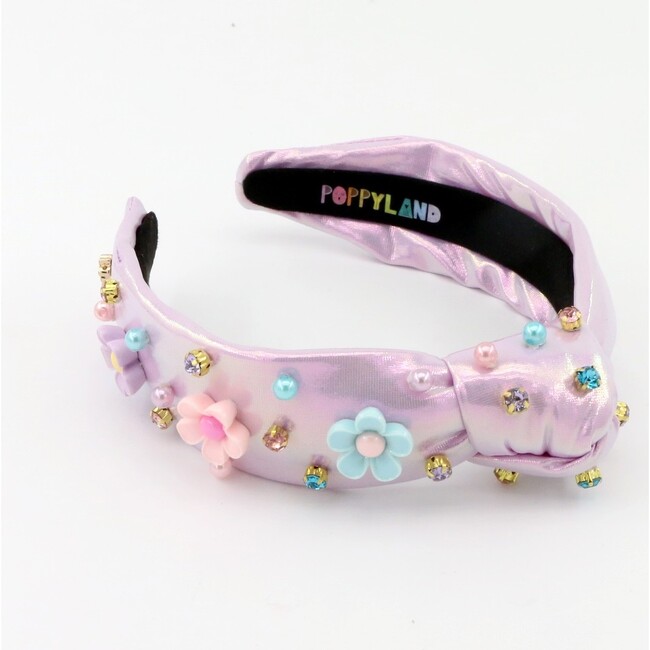 Purple Shimmer Flower Headband - Headbands - 3