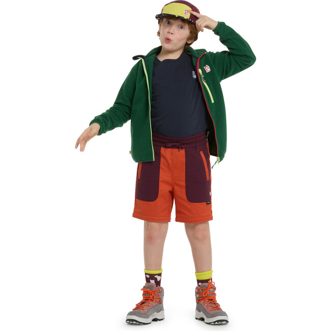 Mack zip off pants, Mulberry / Amber