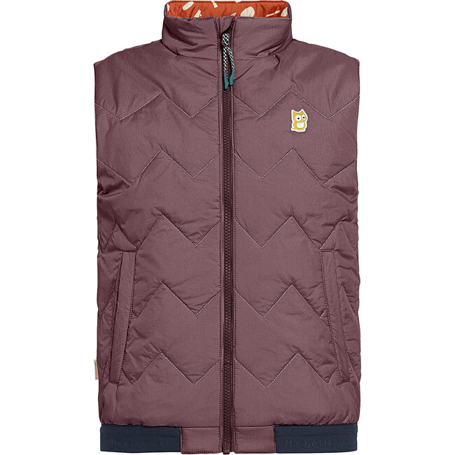 Icon reversible PrimaLoft vest "Underground", Mulberry / Amber