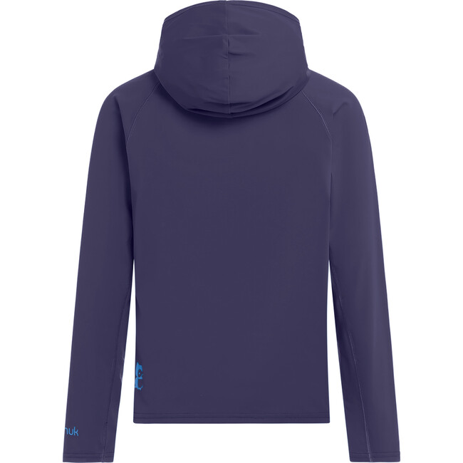Lika tech hooded longsleeve, True navy - T-Shirts - 3
