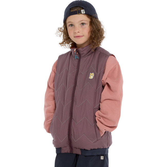 Icon reversible PrimaLoft vest "Underground", Mulberry / Amber - Vests - 4