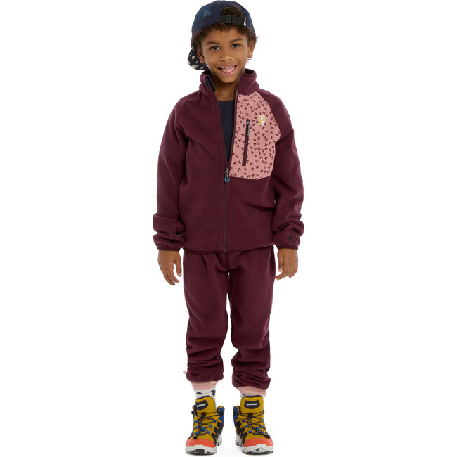 Step bio-fleece pants "Senso", Mulberry / Dark rose - Pants - 5
