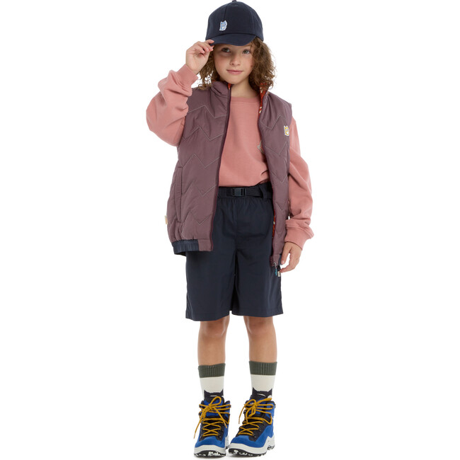 Icon reversible PrimaLoft vest "Underground", Mulberry / Amber - Vests - 8