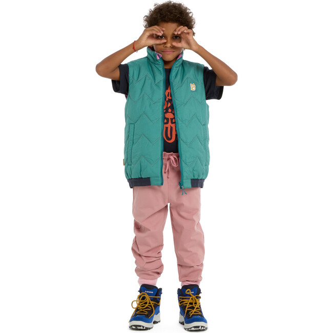 Icon reversible PrimaLoft vest "Underground", Jade green / Taffy - Vests - 8