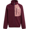 Avan bio-fleece jacket "Senso", Mulberry / Dark rose - Fleece & Sherpa Jackets - 1 - thumbnail