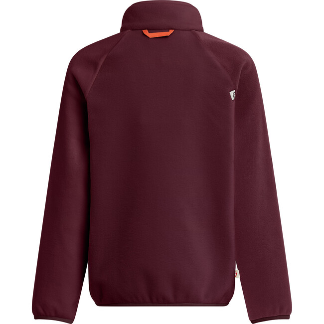 Avan bio-fleece jacket "Senso", Mulberry / Dark rose - Fleece & Sherpa Jackets - 3