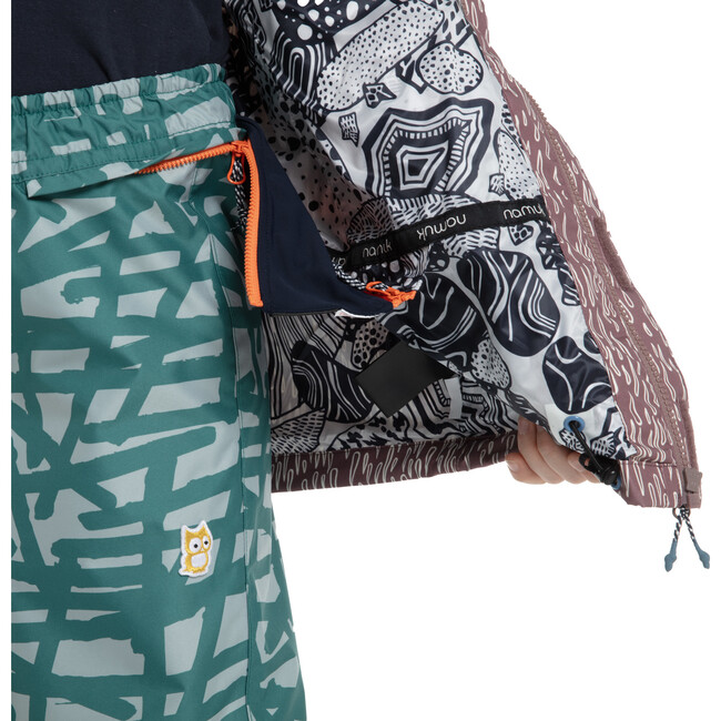 Chip rain jacket "Twine", Mauve - Raincoats - 5