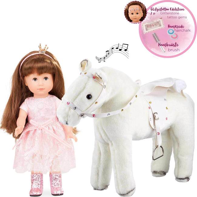 Götz  x Maisonette Exclusive Princess Chloe with Plush Horse, 14 Piece Set