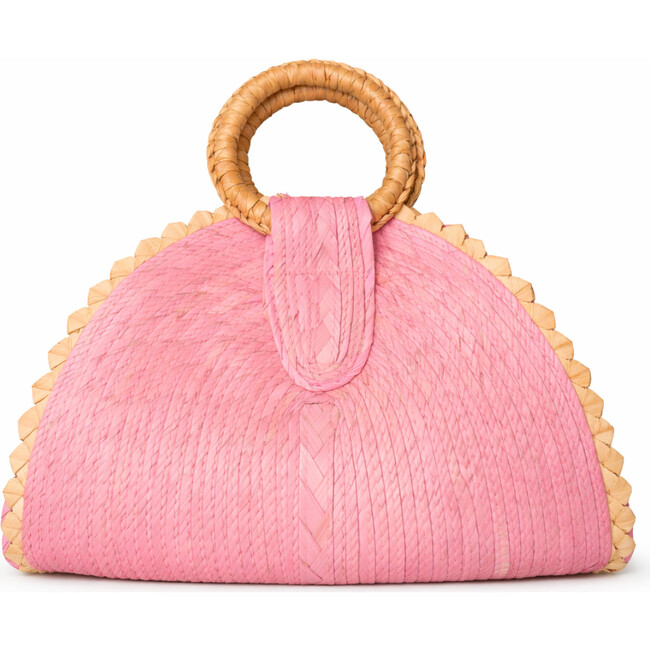 Garden Rose Palm Purse, Pink