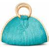 Bluebell Path Palm Purse, Turquoise - Bags - 1 - thumbnail