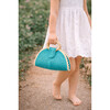 Bluebell Path Palm Purse, Turquoise - Bags - 2