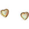 Opal Heart Stud Earrings - Earrings - 1 - thumbnail
