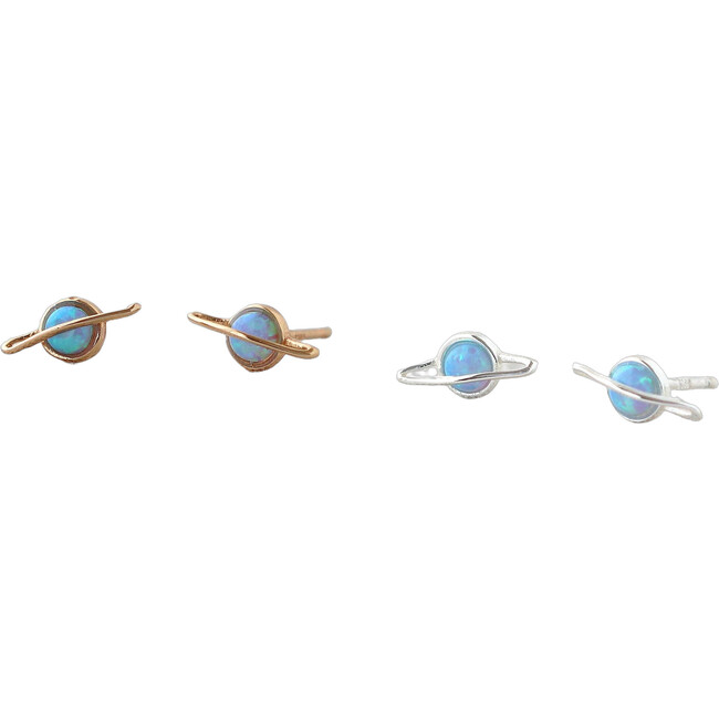 Saturn Stud Earrings, Gold