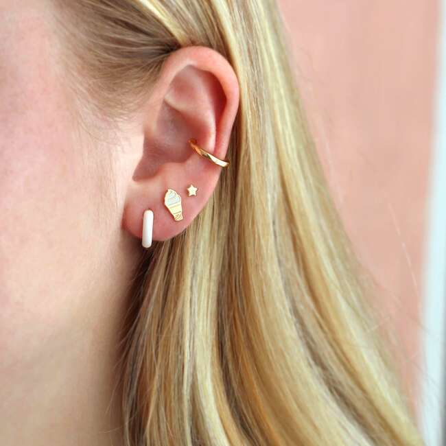 Ice Cream Enamel Stud Earrings