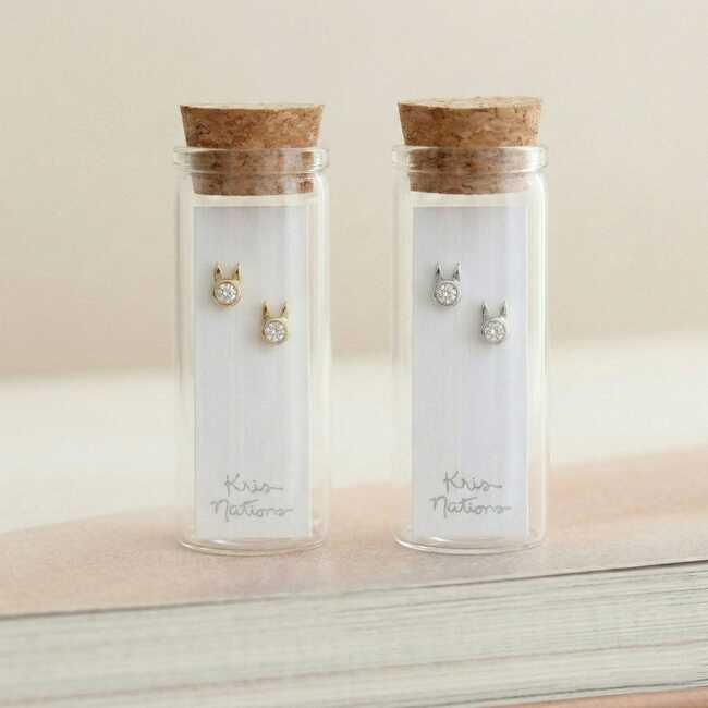 Bunny Stud Earrings, Gold