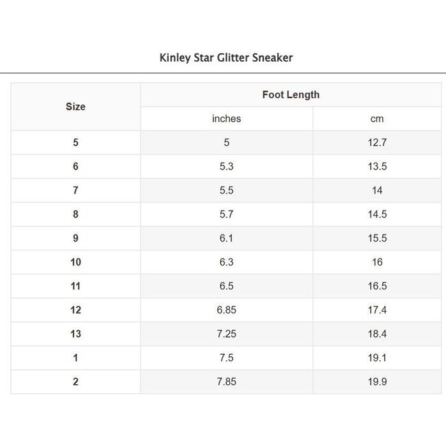 Kinley Star Glitter Sneaker, Pink - Sneakers - 5