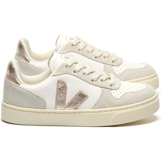 VEJA Small V-10 Laces, Platinum