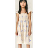 Mipounet SS26 Sandrine Smocked, Dress (Ecru/Blue) - Dresses - 2