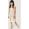 Mipounet SS26 Sandrine Smocked, Dress (Ecru/Blue) - Dresses - 3
