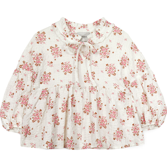 Mipounet SS26 Paloma, Blouse (Ecru/Pink)