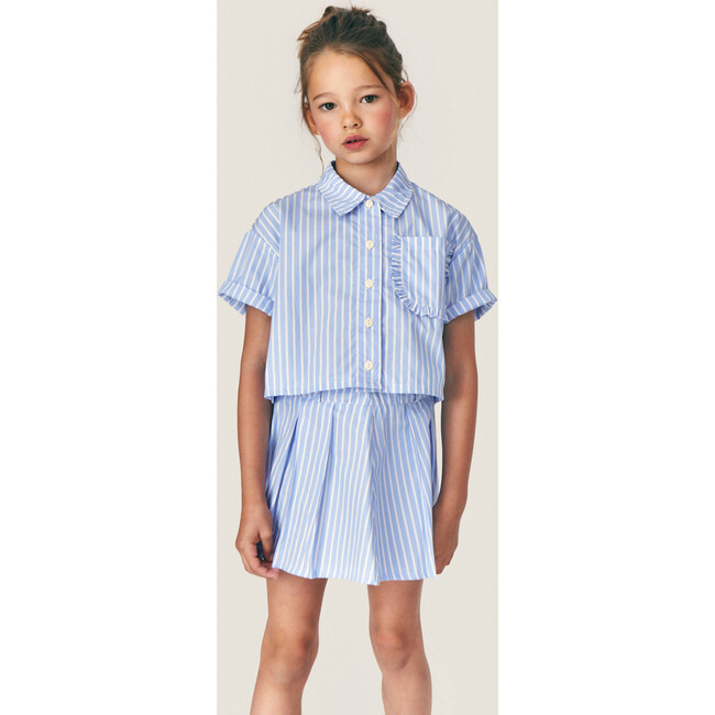 Mipounet SS26 Sia Popelin, Shirt (Ecru/Blue) - Shirts - 4