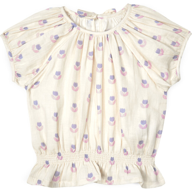 Mipounet SS26 Olivietta Muslin, Blouse (Ecru/Pink)