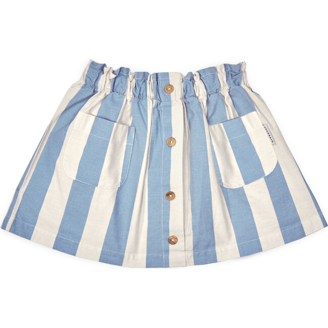 Mipounet SS26 Claude Mini, Skirt (Ecru/Blue)