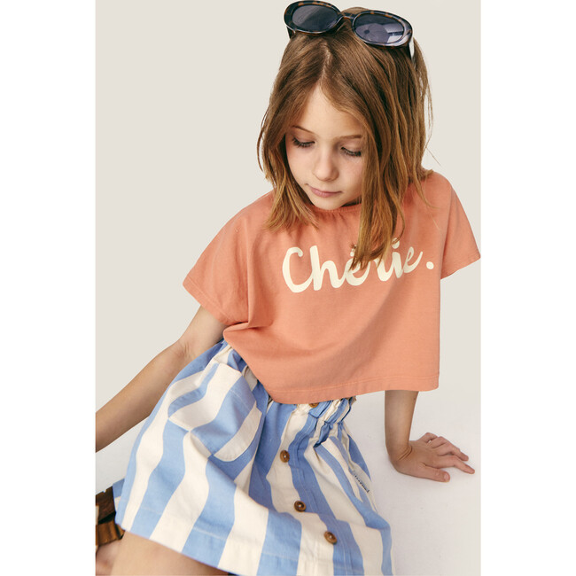 Mipounet SS26 Claude Mini, Skirt (Ecru/Blue) - Skirts - 3
