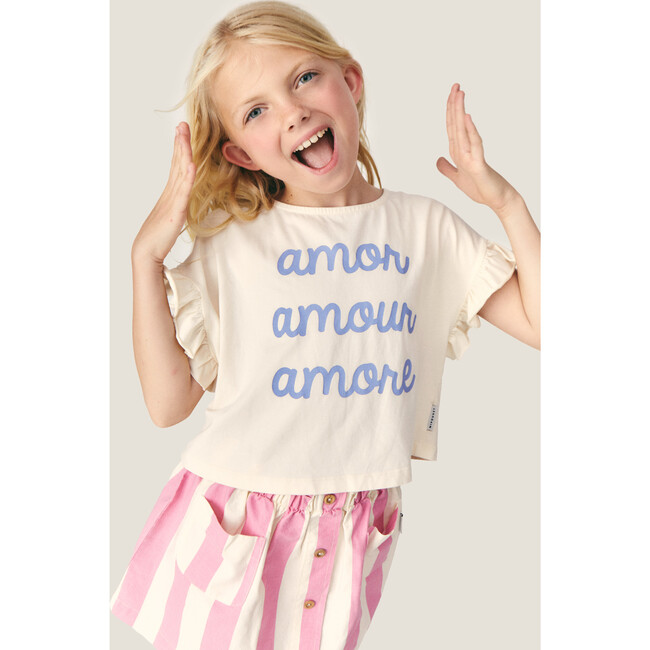 Mipounet SS26 Claude Mini, Skirt (Ecru/Pink) - Skirts - 4