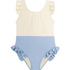 Mipounet SS26 Angelina, Swimwear (Ecru/Blue Sky) - One Pieces - 1 - thumbnail