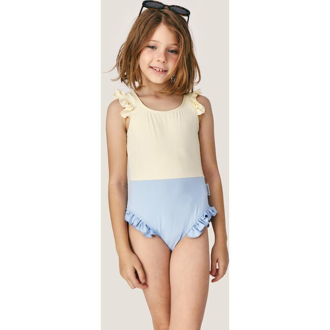 Mipounet SS26 Angelina, Swimwear (Ecru/Blue Sky)