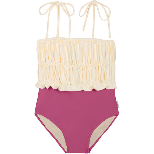 Mipounet SS26 Julieta, Swimwear (Ecru/Pink Posh)