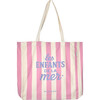 Mipounet SS26 La Mer, Shopping Bag (Ecru/Pink) - Bags - 1 - thumbnail