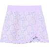 Girls Printed Scalloped Skirt, Lavender - Skirts - 1 - thumbnail