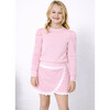 Girls Ruffle Pullover, Pink - Sweatshirts - 2