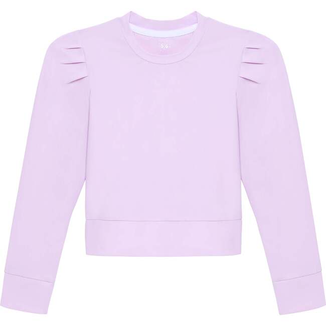 Girls Ruffle Pullover, Lavender