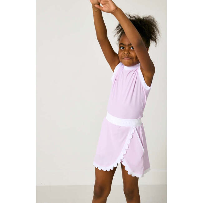 Girls Scalloped Skirt, Lavender