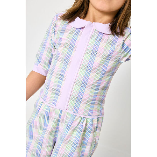 Girls Romper, Gingham