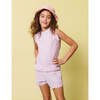 Girls Scalloped Shorts, Lavender - Shorts - 5