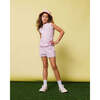 Girls Scalloped Shorts, Lavender - Shorts - 6