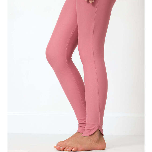 Girls Legging, Dusty Pink - Leggings - 3
