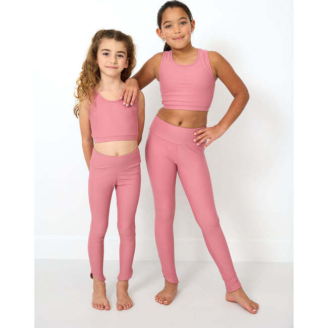 Girls Legging, Dusty Pink - Leggings - 4