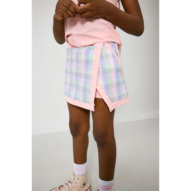 Girls Gingham Retro Skirt, Multi