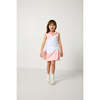 Girls Half Court Skirt, Pink/White - Skirts - 5