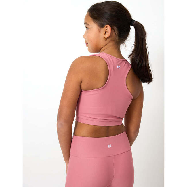 Girls Crop Top, Dusty Pink - Tank Tops - 4