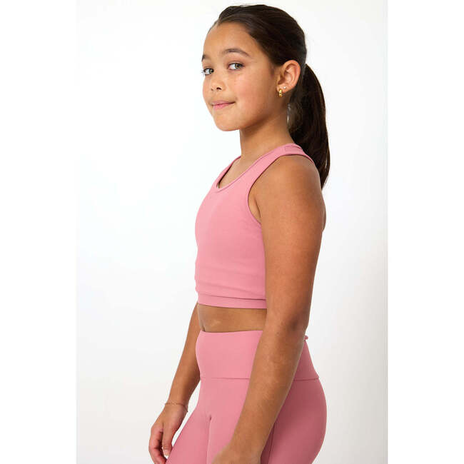 Girls Crop Top, Dusty Pink - Tank Tops - 5
