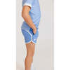 Boys Retro Super Short Unlined, Sky Blue - Shorts - 4