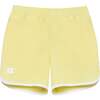 Boys Retro Super Short Unlined, Lemon - Shorts - 1 - thumbnail