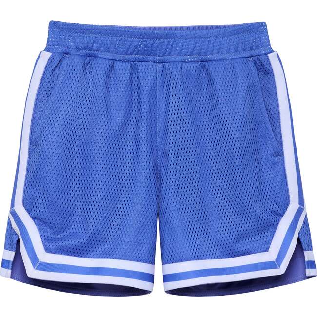 Boys Retro Mesh Short, Sky Blue